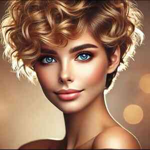 Pixie Cut με Όγκο στην Κορυφή