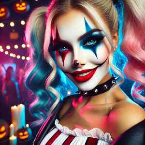 Μακιγιάζ Κλόουν (Harley Quinn ή Τρομακτικός)