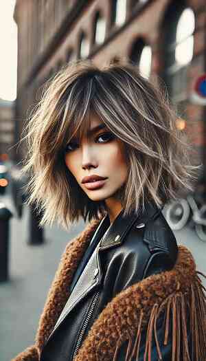 Shag Cut με Αραιά Layers