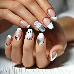 French Manicure με Twist