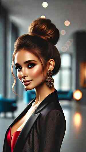 Ψηλός Κότσος (Top Knot) χτένισμα για το βράδυ
