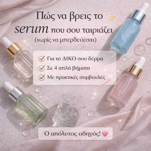 Πώς να βρεις το serum που σου ταιριάζει πραγματικά