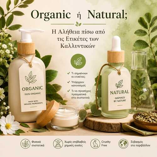 Organic ή Natural; Η Αλήθεια πίσω από τις Ετικέτες των Καλλυντικών
