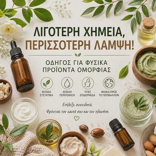 Λιγότερη Χημεία, Περισσότερη Λάμψη: Οδηγός για Φυσικά Προϊόντα Ομορφιάς