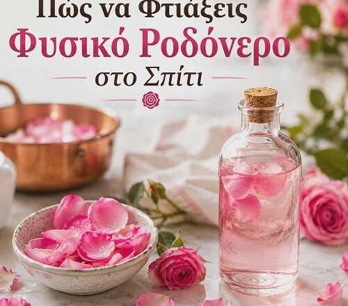 Πώς να Φτιάξεις Φυσικό Ροδόνερο στο Σπίτι