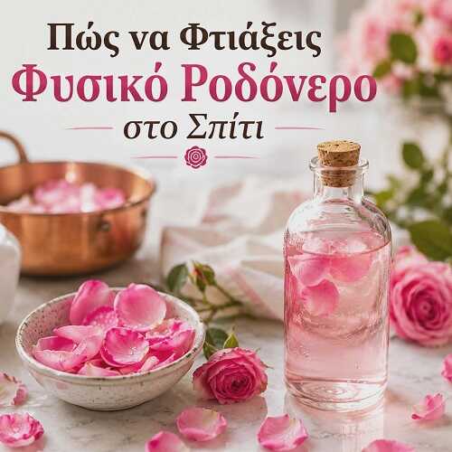 Πώς να Φτιάξεις Φυσικό Ροδόνερο στο Σπίτι